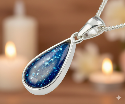 Small Silver Teardrop Pendant