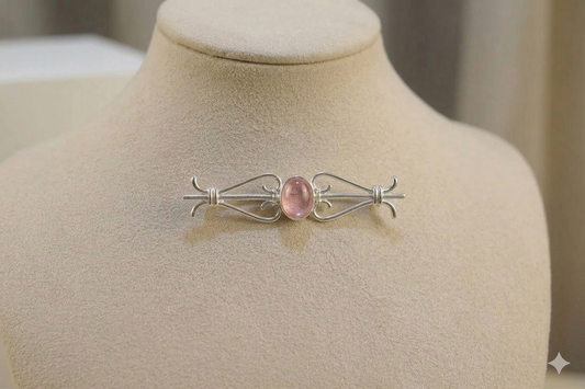 Sterling Silver Bar Brooch