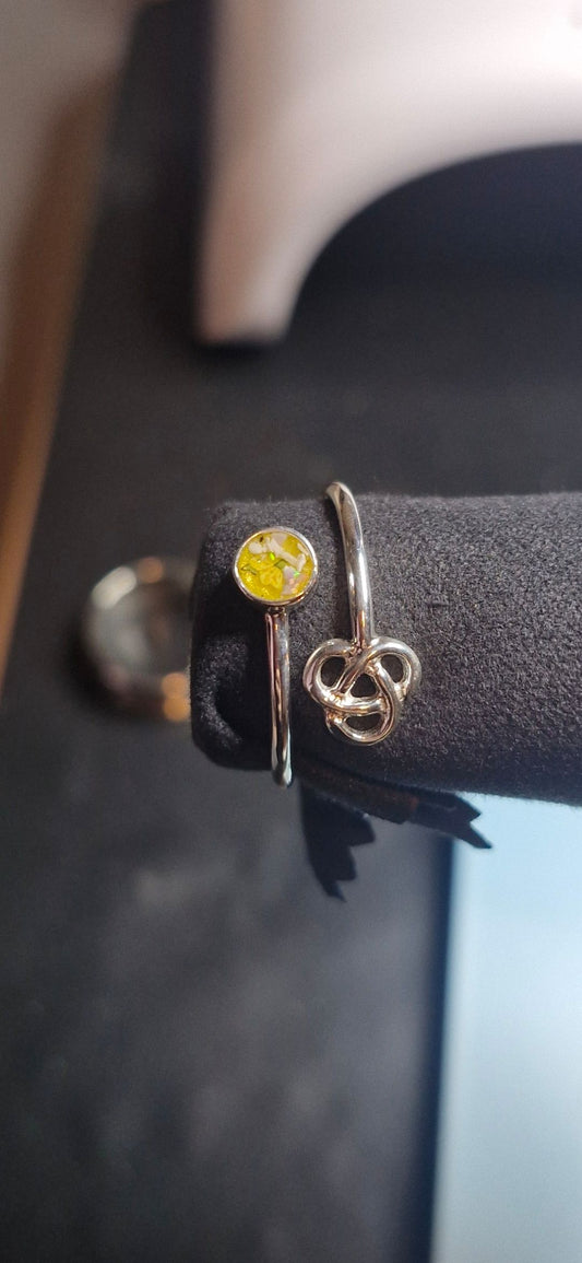 Sterling Silver adjustable Knot Ring