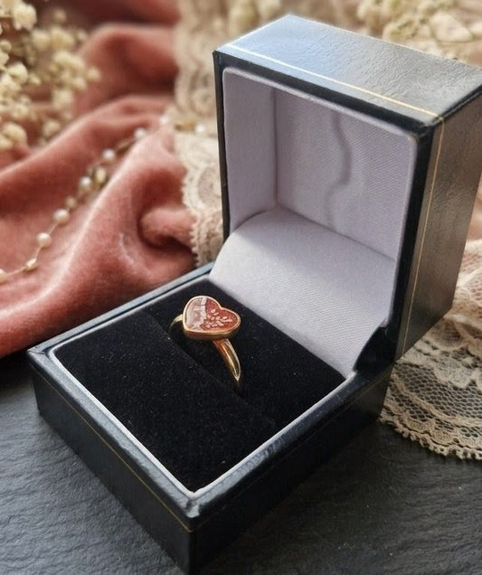 Solid 9ct Gold Heart Ring