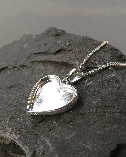 Solid Silver heart Pendant