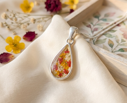 Small Silver Teardrop Pendant
