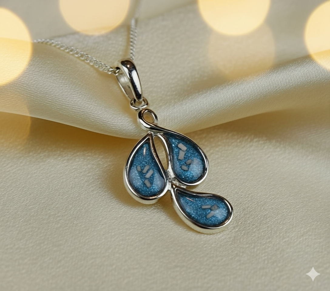 Sterling Silver Triple Teardrop Pendant