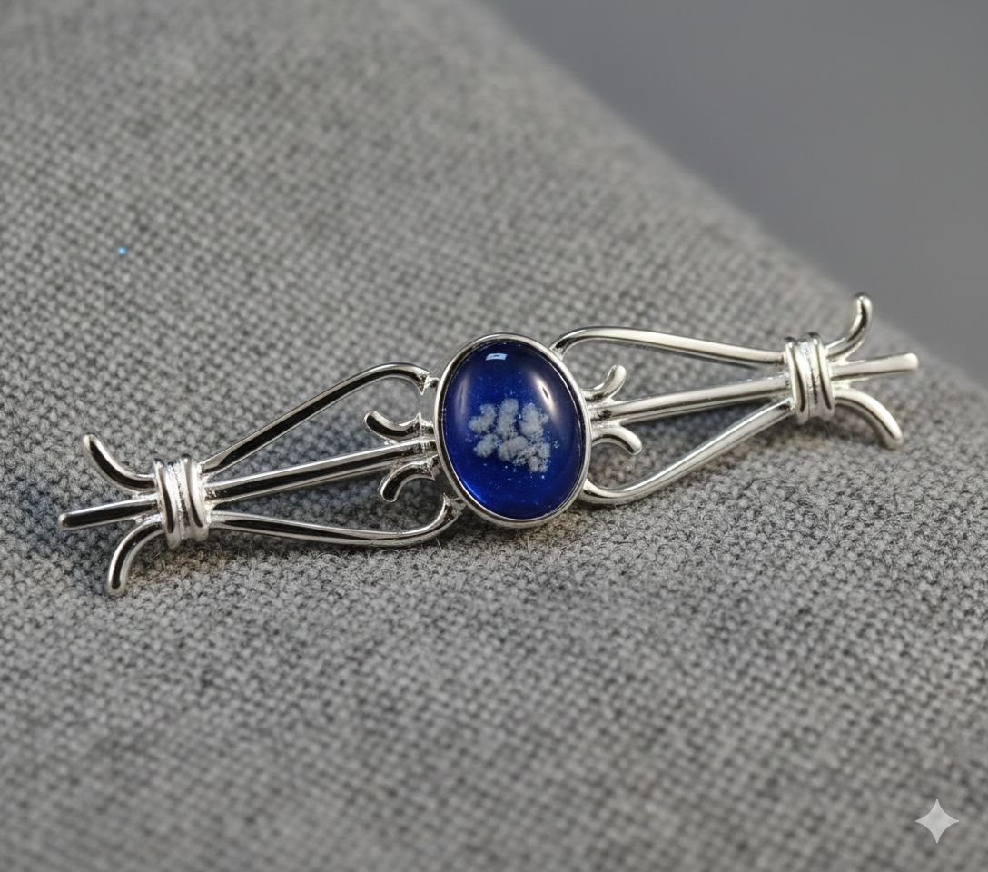 Sterling Silver Bar Brooch