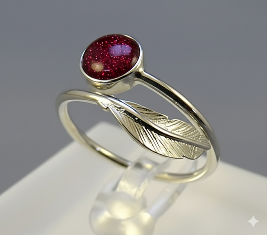 Sterling Silver Feather Ring