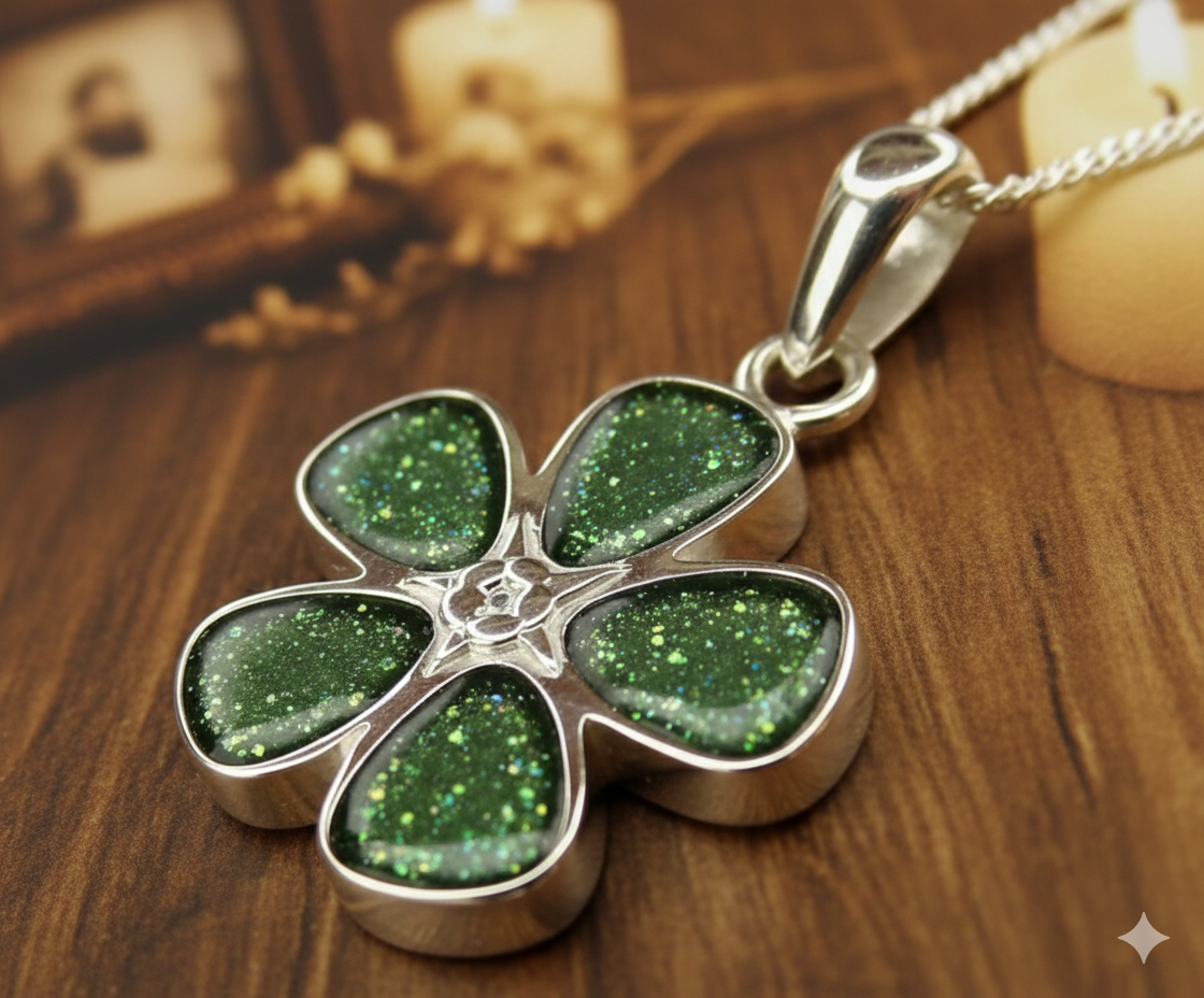 Sterling Silver Forget-Me-Not Pendant