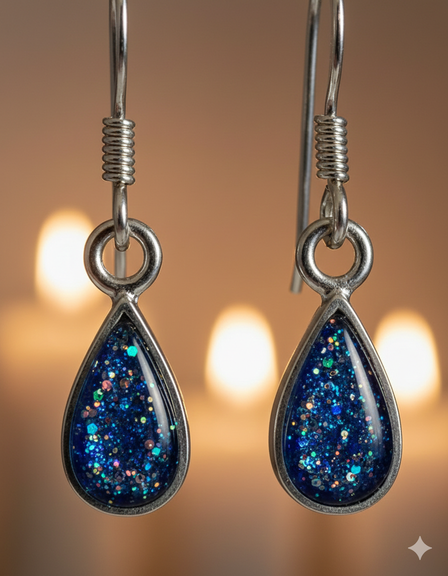 Silver drop Earrings