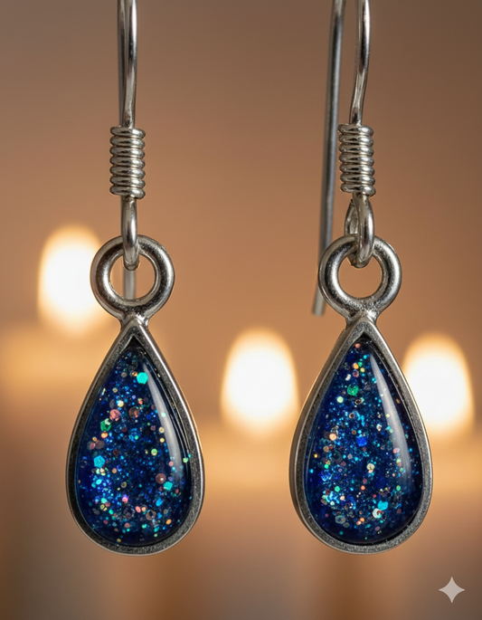 Silver drop Earrings