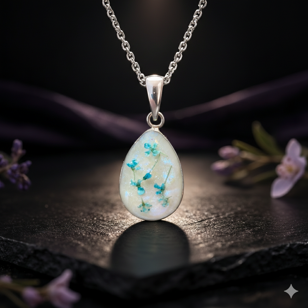 Small Silver Teardrop Pendant