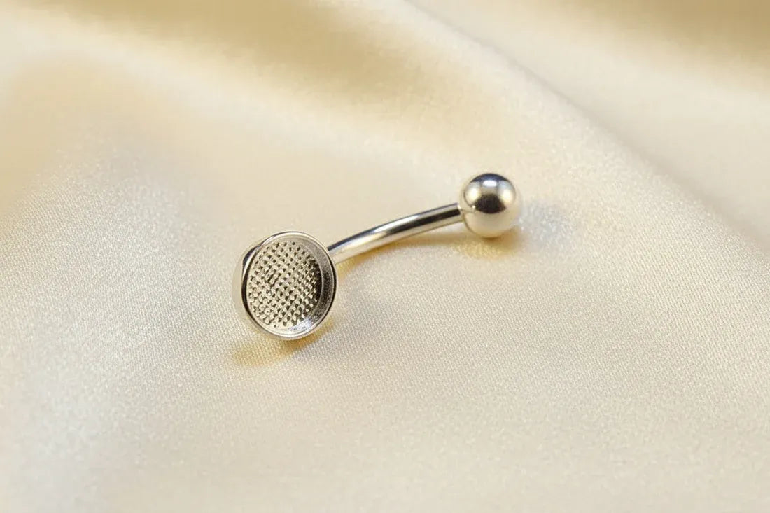 Sterling Silver Belly Bar