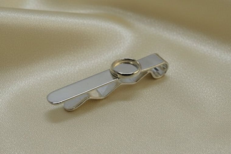 Solid Sterling Silver Tie Slide