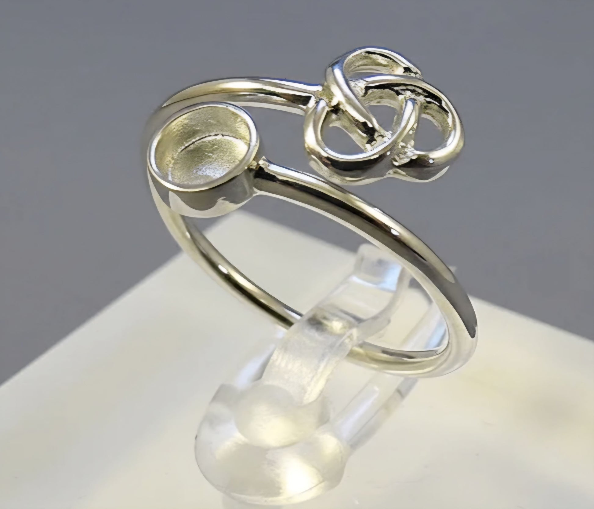 Sterling Silver adjustable Knot Ring