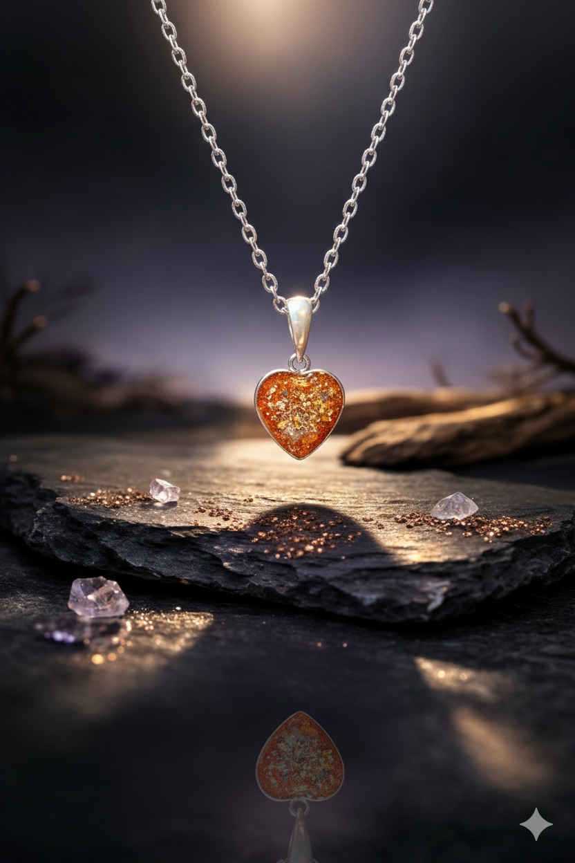 Solid silver heart Pendant