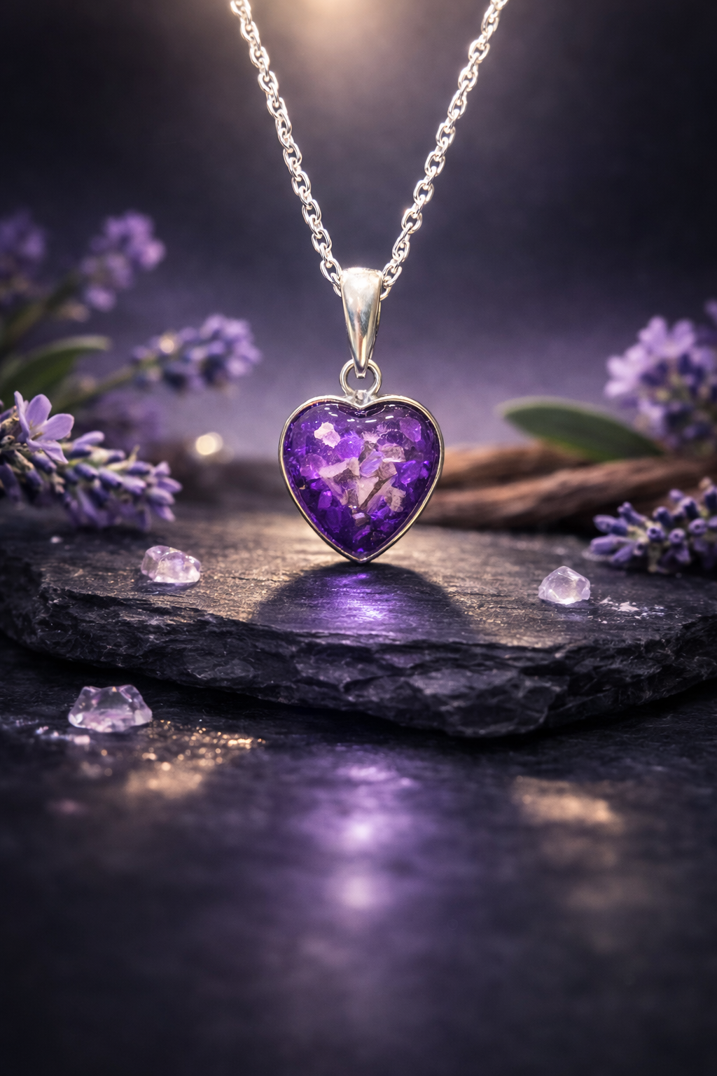 Solid silver heart Pendant