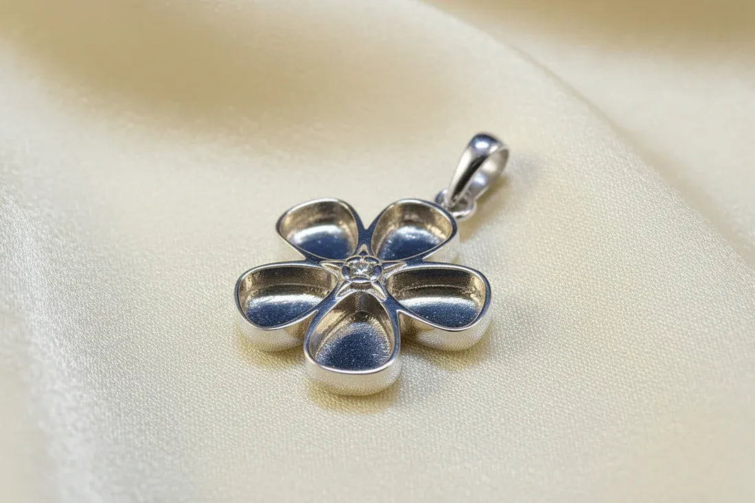 Sterling Silver Forget-Me-Not Pendant