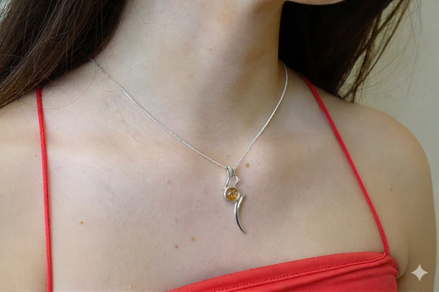 Sterling Silver Swirl Pendant