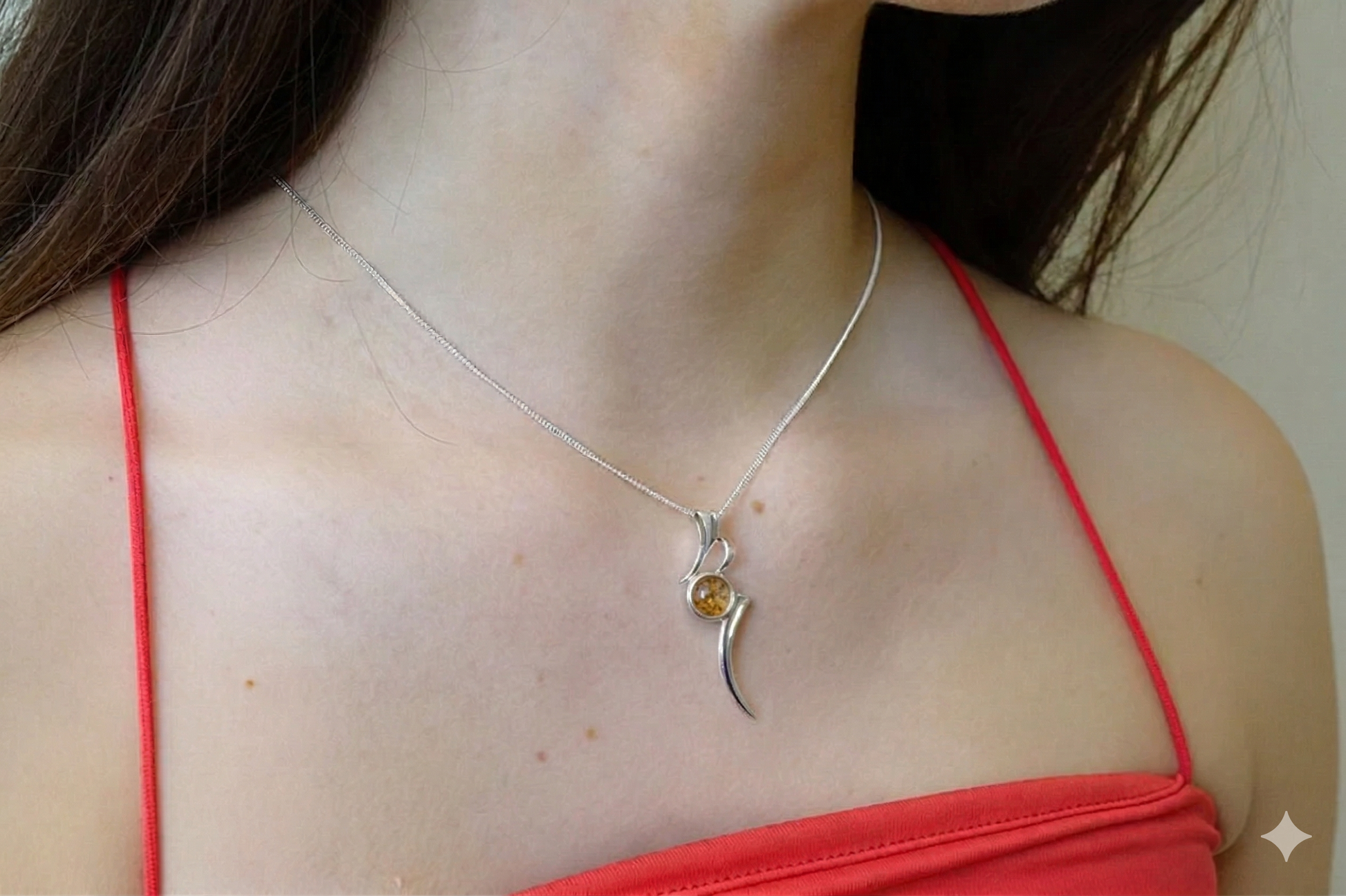 Sterling Silver Swirl Pendant