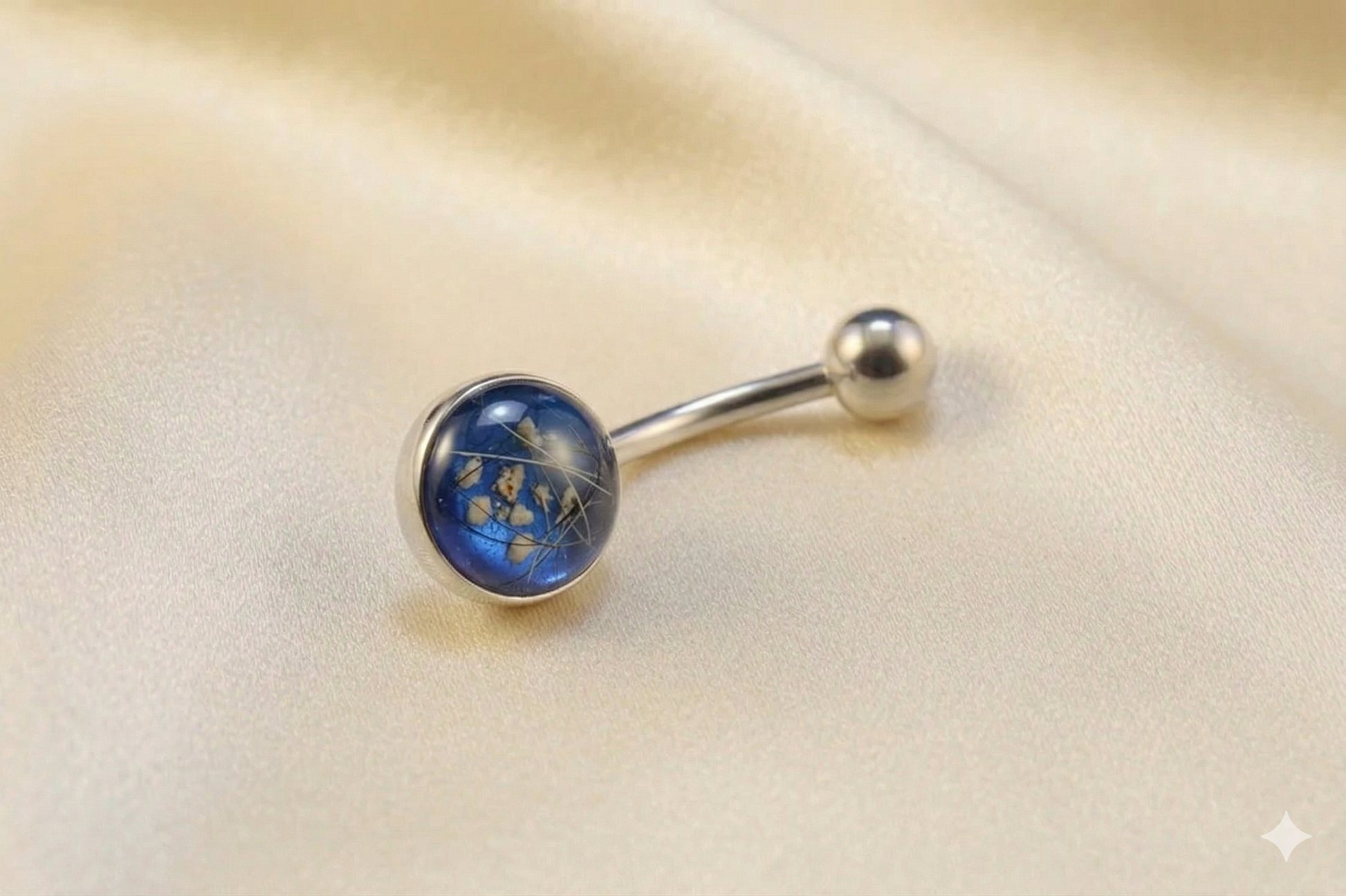 Sterling Silver Belly Bar