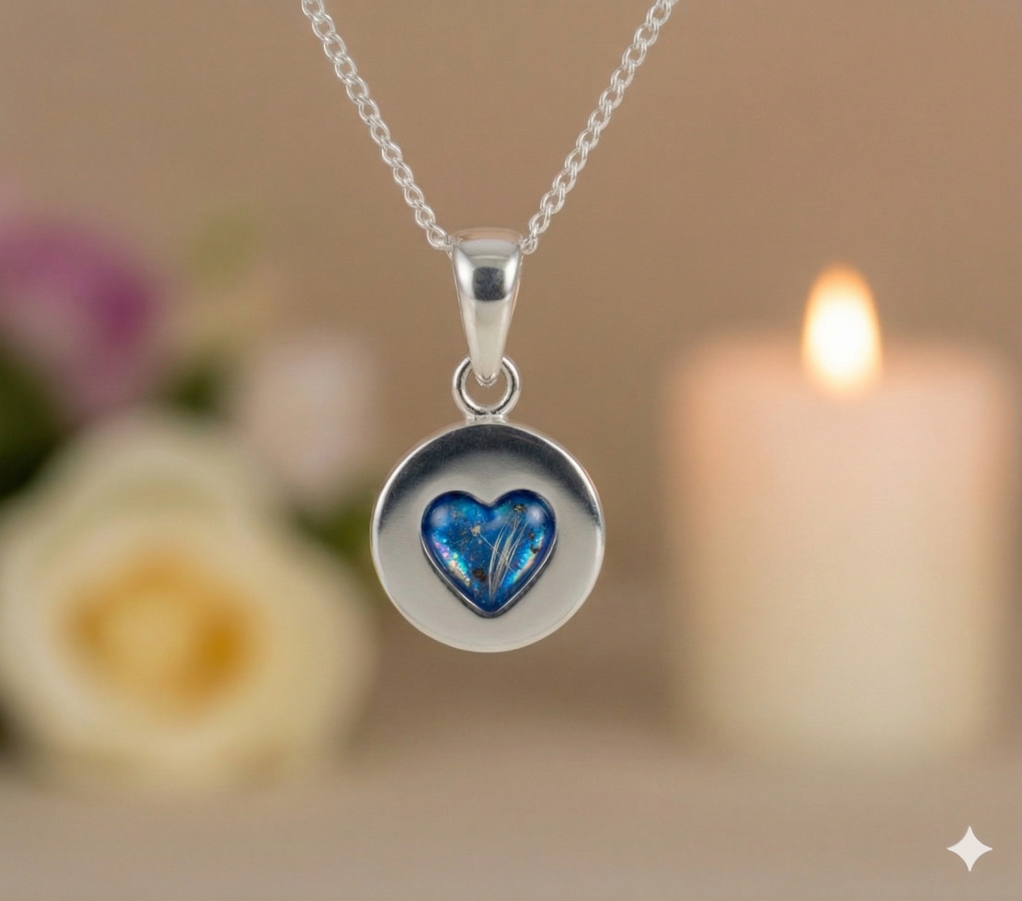 Solid Silver Petite Heart Pendant