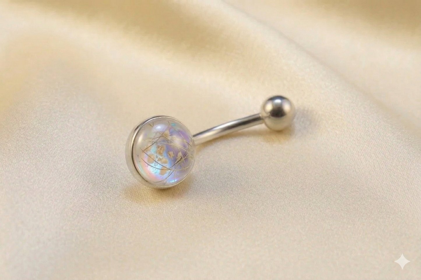 Sterling Silver Belly Bar