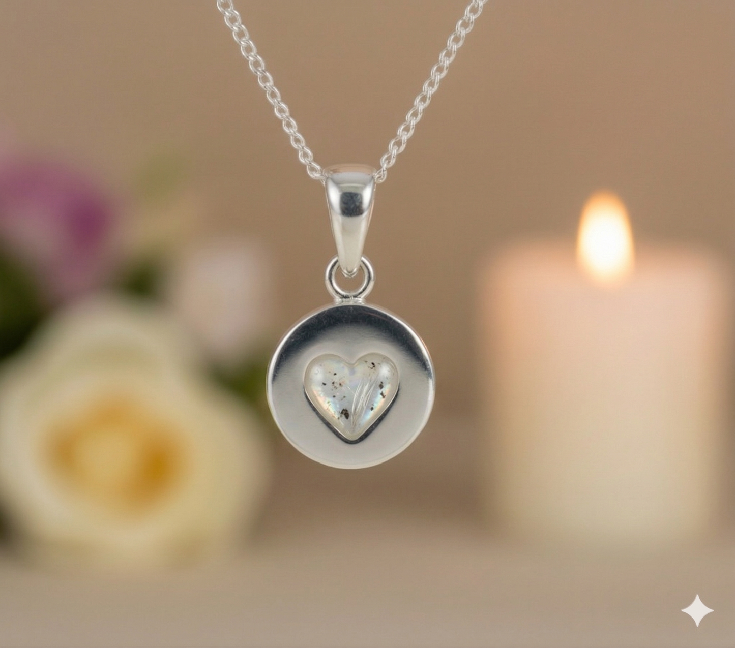 Solid Silver Petite Heart Pendant