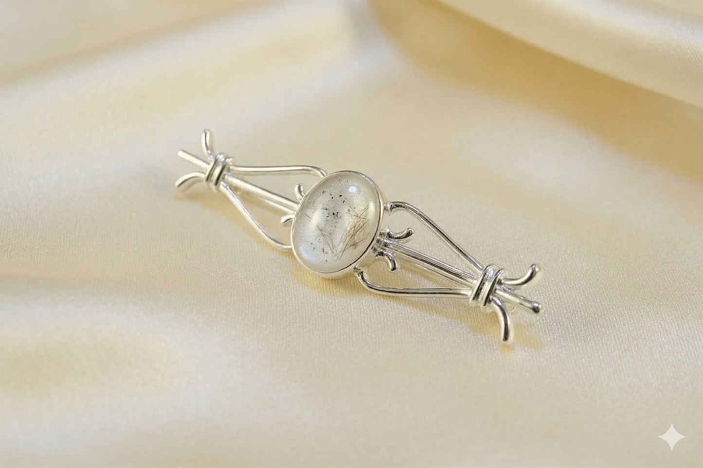Sterling Silver Bar Brooch