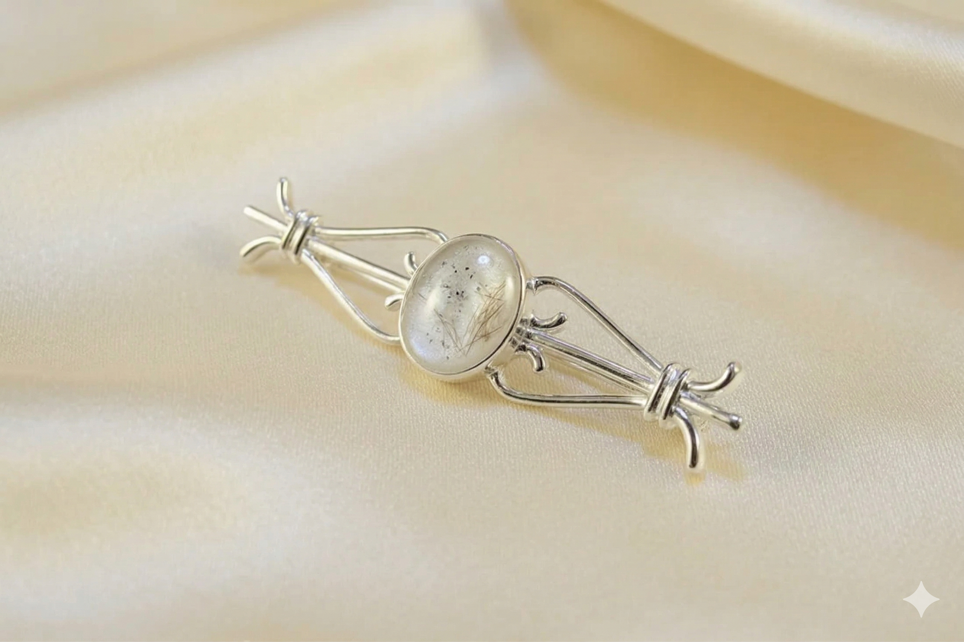 Sterling Silver Bar Brooch