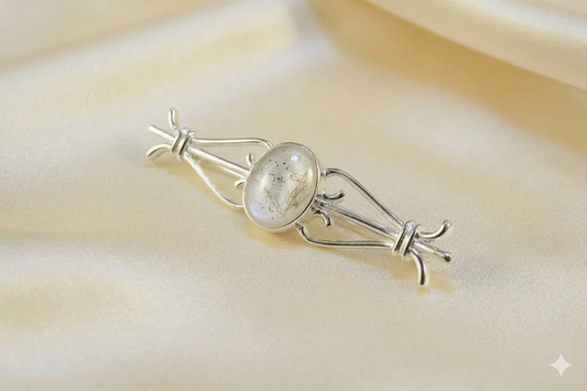 Sterling Silver Bar Brooch