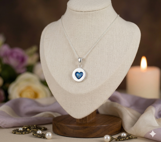 Solid Silver Petite Heart Pendant