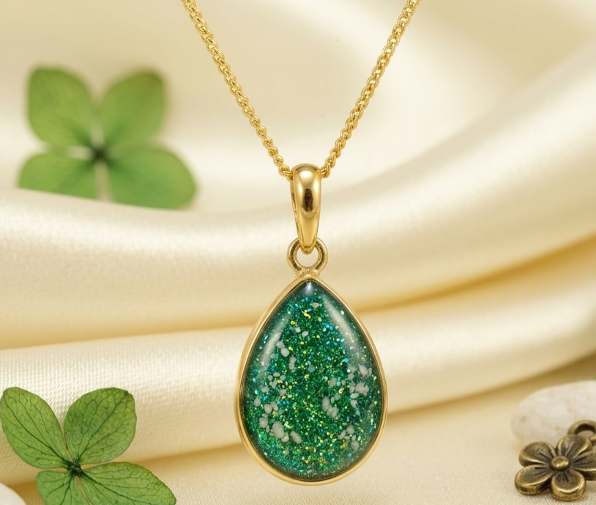 Solid 9ct Gold Teardrop Pendant