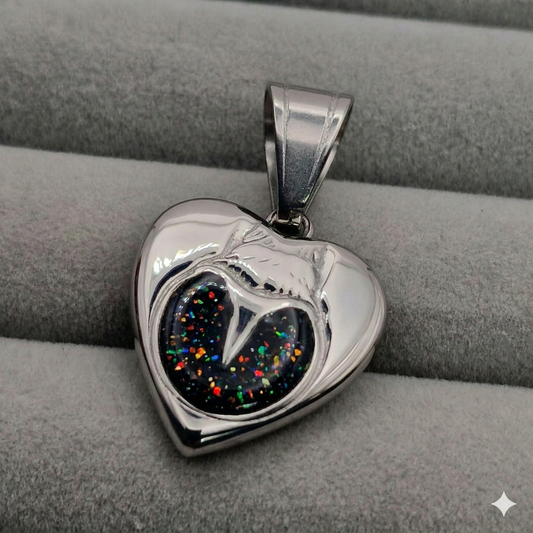 Stainless Steel Hoof Heart Necklace