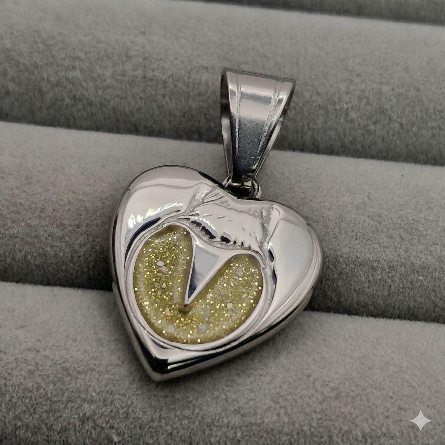 Stainless Steel Hoof Heart Necklace