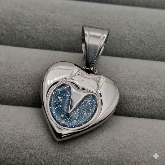 Stainless Steel Hoof Heart Necklace