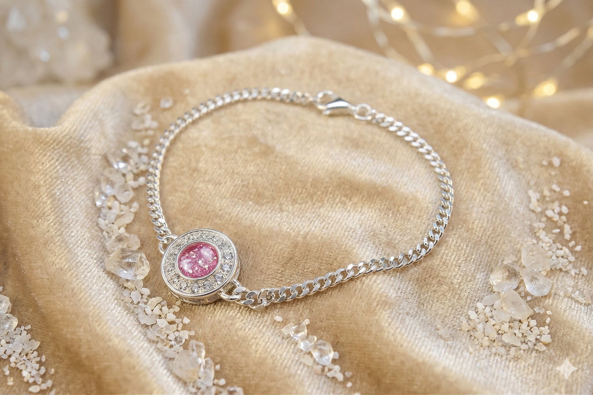 Silver Bracelet with a CZ surround