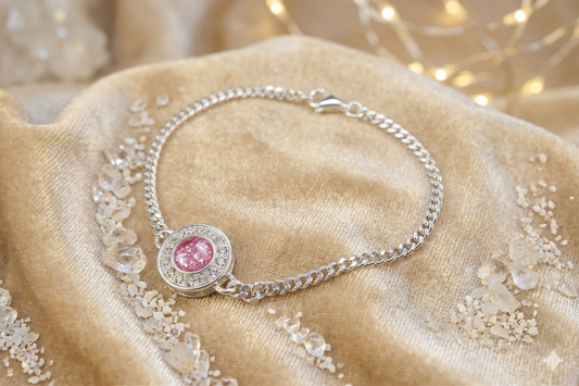 Silver Bracelet with a CZ surround