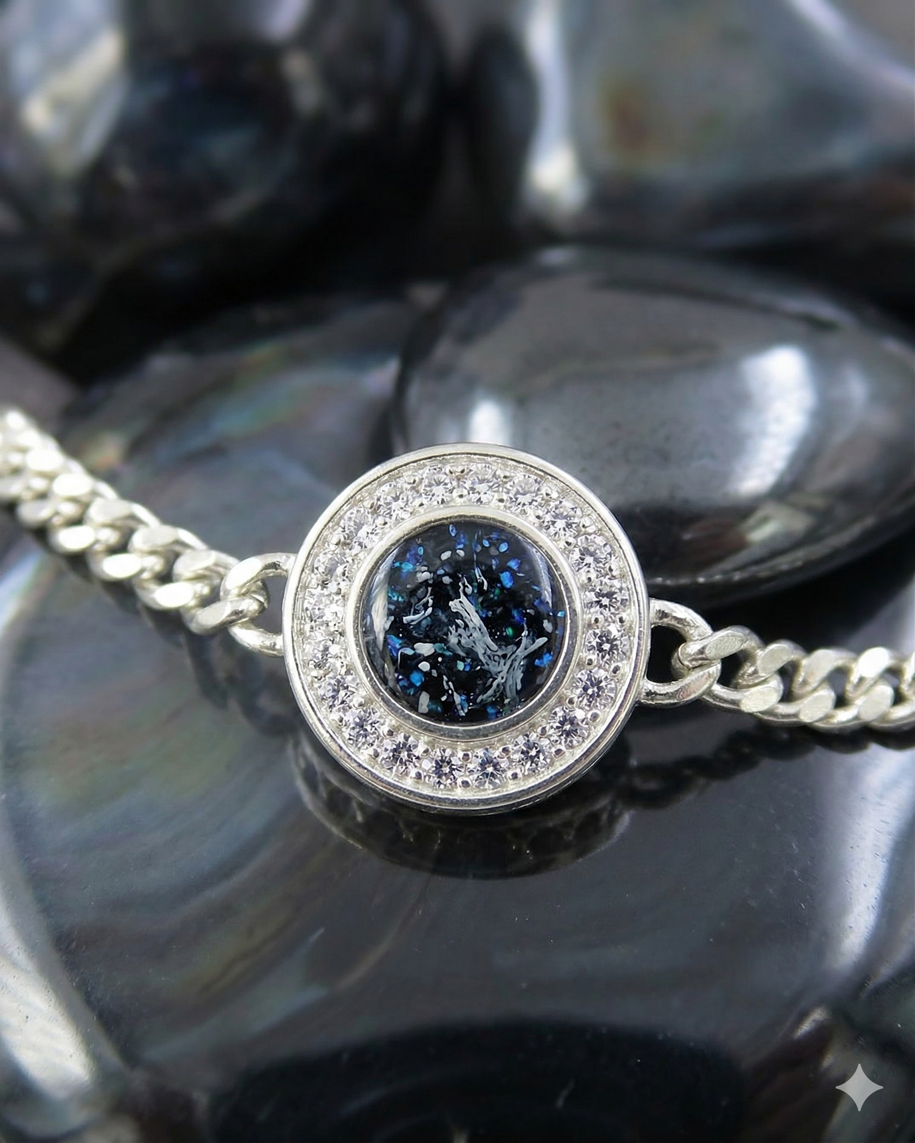 Silver Bracelet with a CZ surround