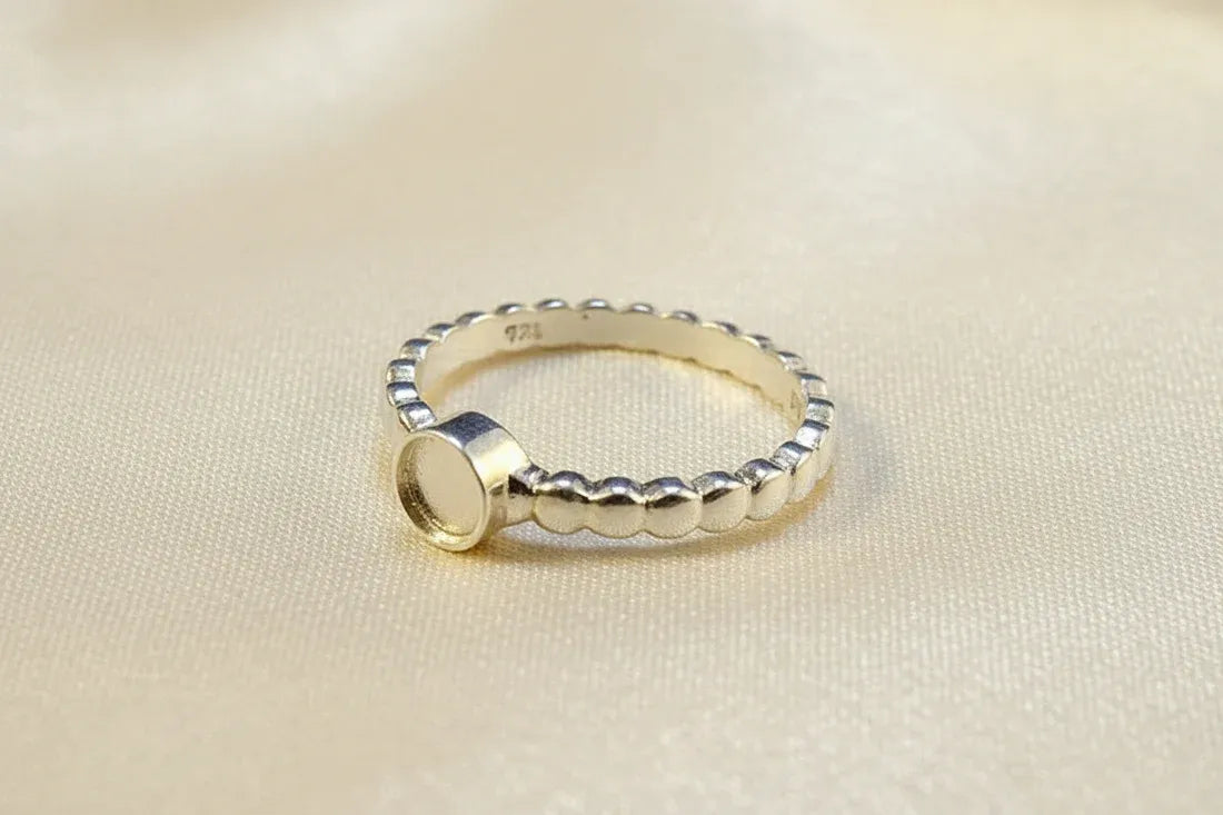 Silver bobble Ring