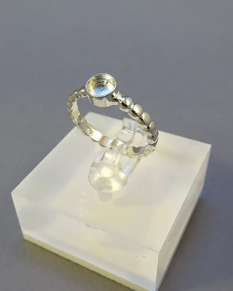 Silver bobble Ring