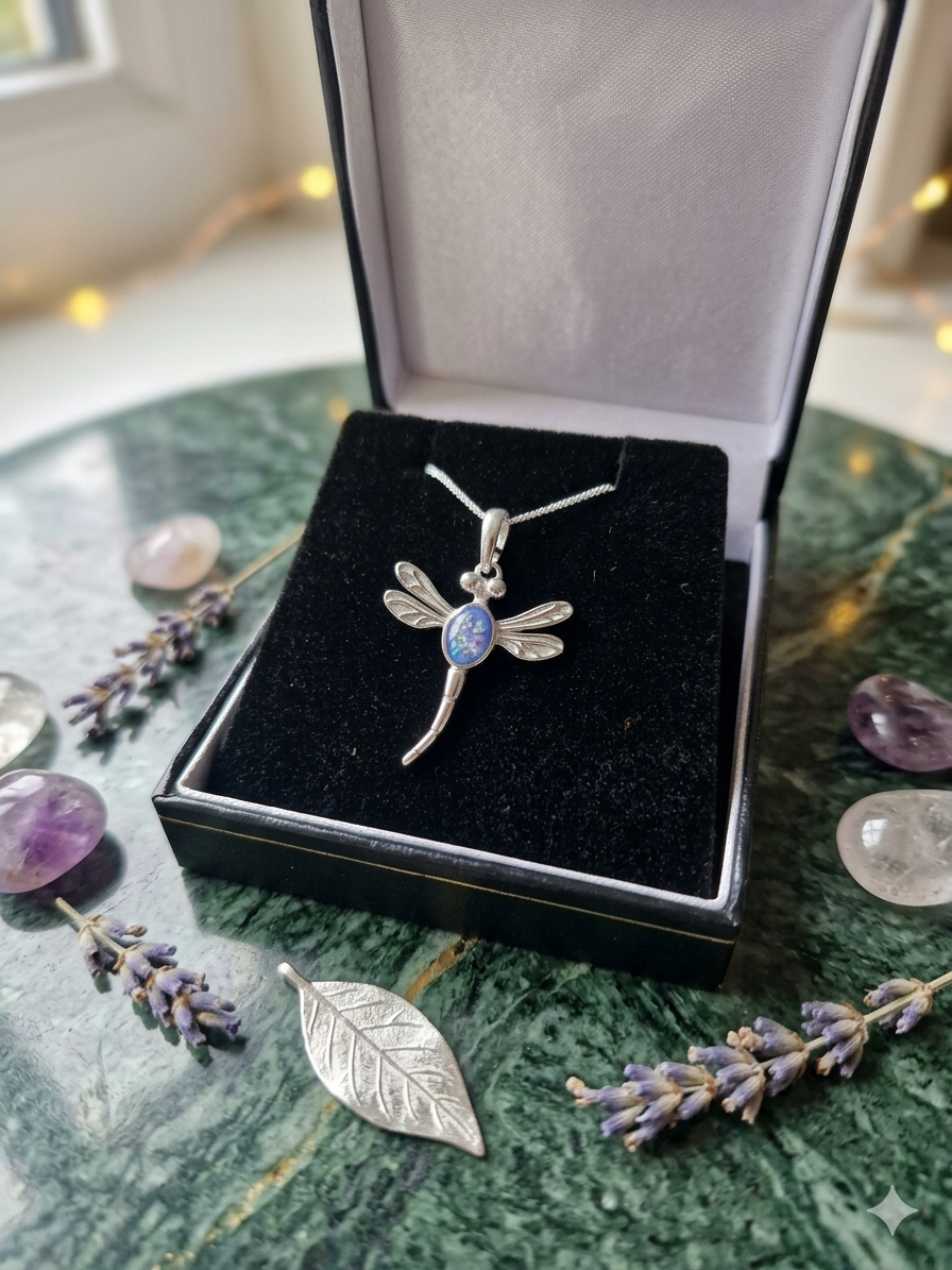 Silver dragonfly Pendant