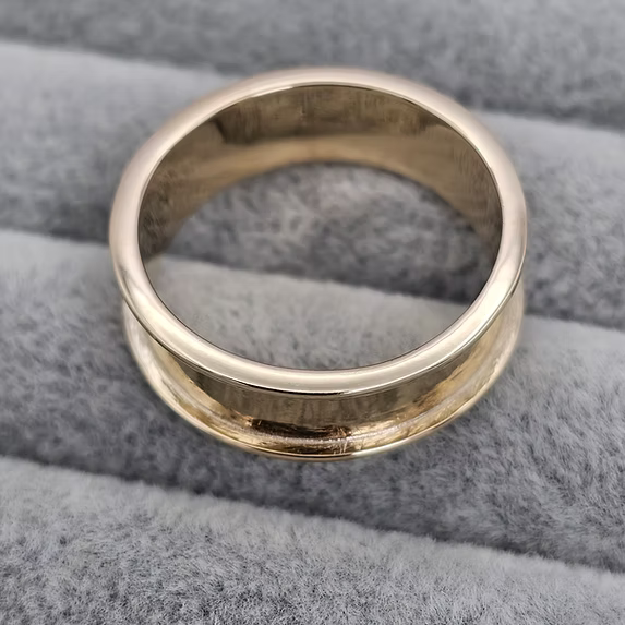 9ct Gold 6mm Full Channel Band Ring