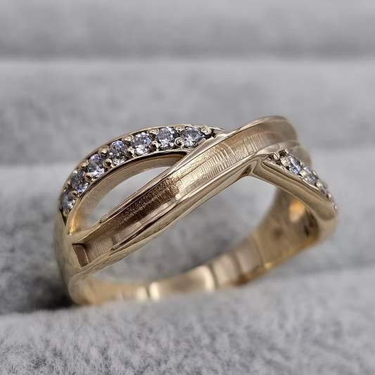 Infinity wave CZ 925 ring