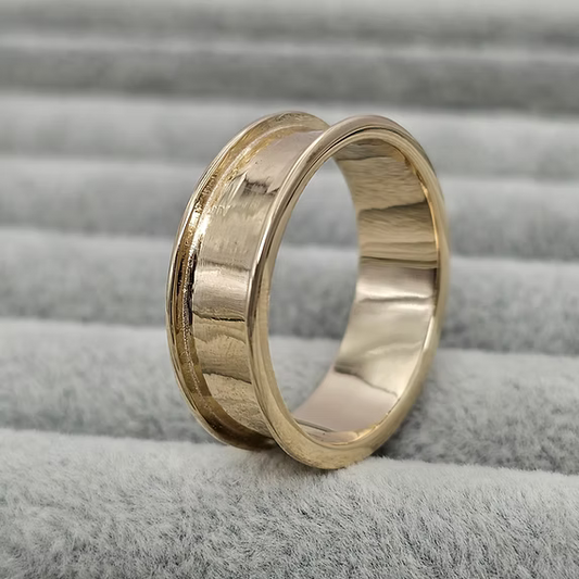 9ct Gold 6mm Full Channel Band Ring