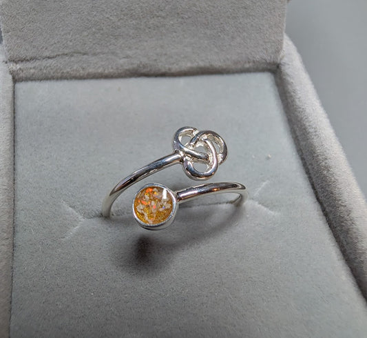 925 Sterling Silver adjustable Knot Ring