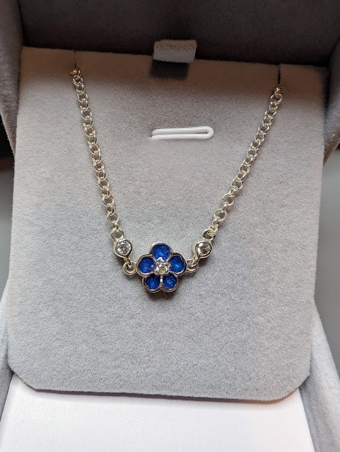 925 Silver Forget-Me-Not Bracelet