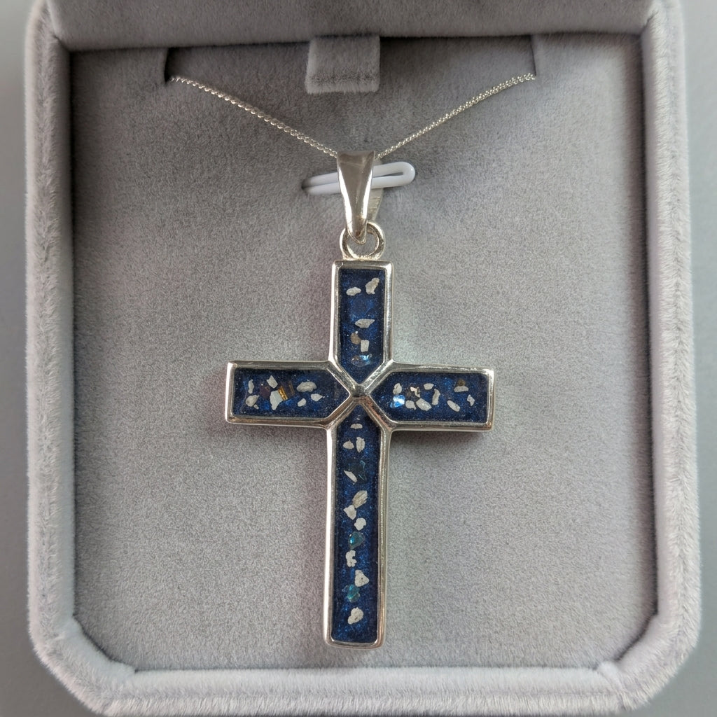 Gentlemen’s Solid Sterling Silver Cross Pendant