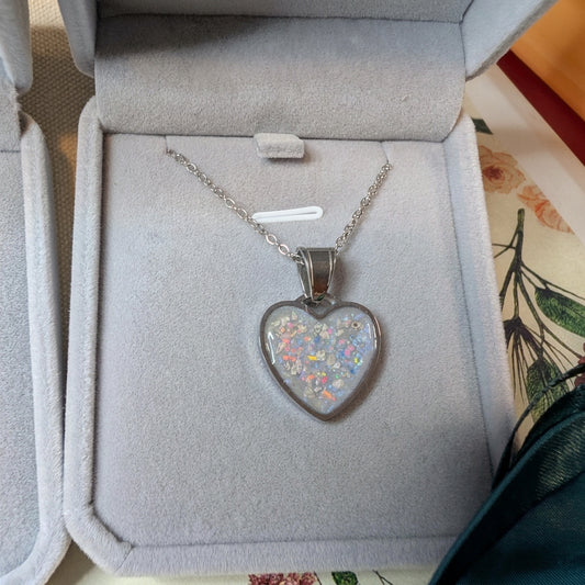 Surgical Steel Heart  Pendant