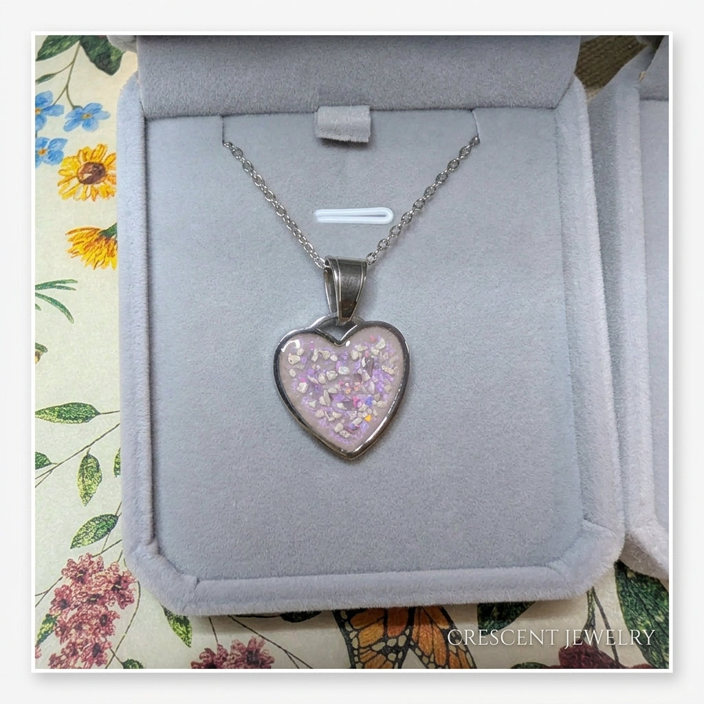Surgical Steel Heart  Pendant