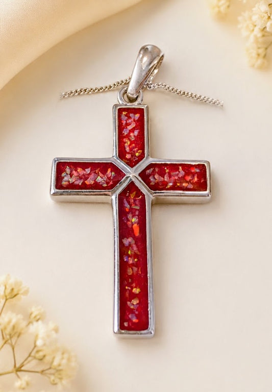 Gentlemen’s Solid Sterling Silver Cross Pendant