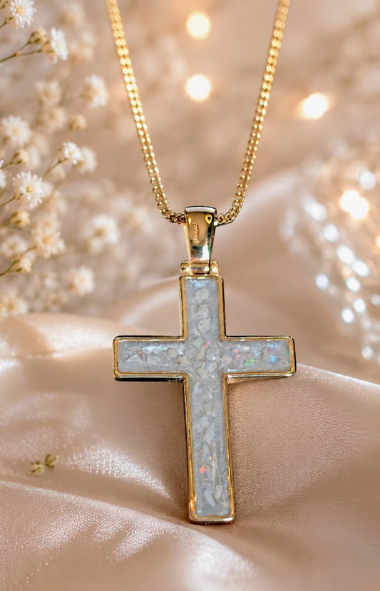 Solid 9ct Gold Cross Pendant